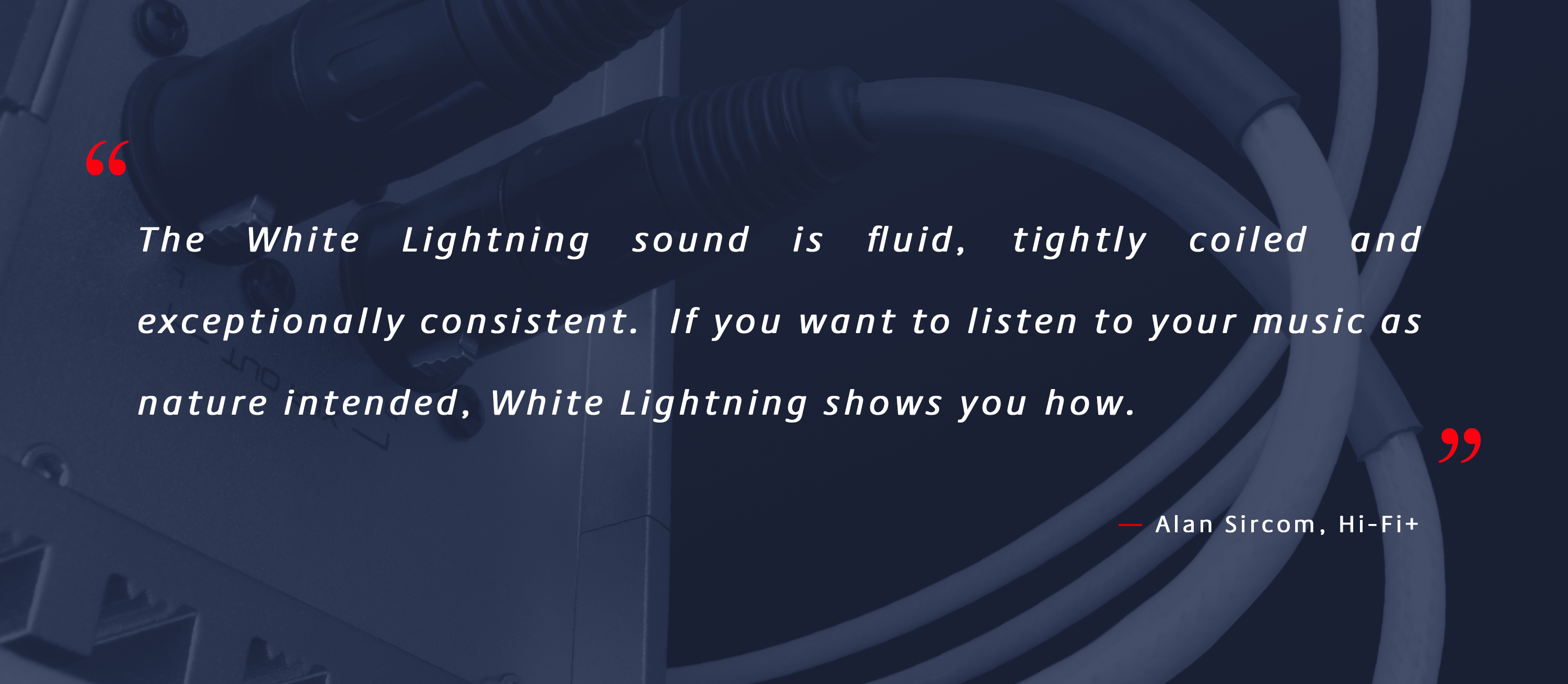 Nordost White Lightning Review